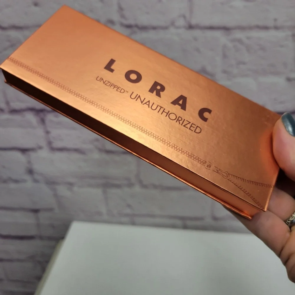 NEW No Box Lorac Unzipped UNAUTHORIZED Eyeshadow Palette 5 Shades + Brush Mirror